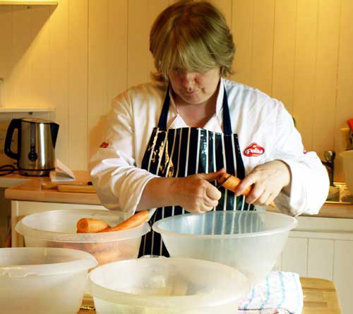 Rose making lunch