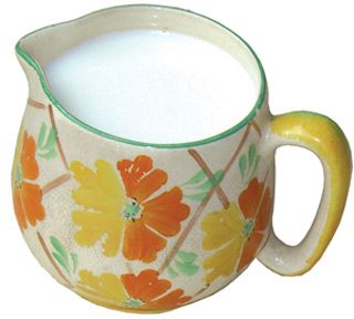 Milk in jug