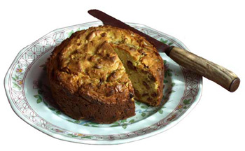 Date, ginger and apricot cake