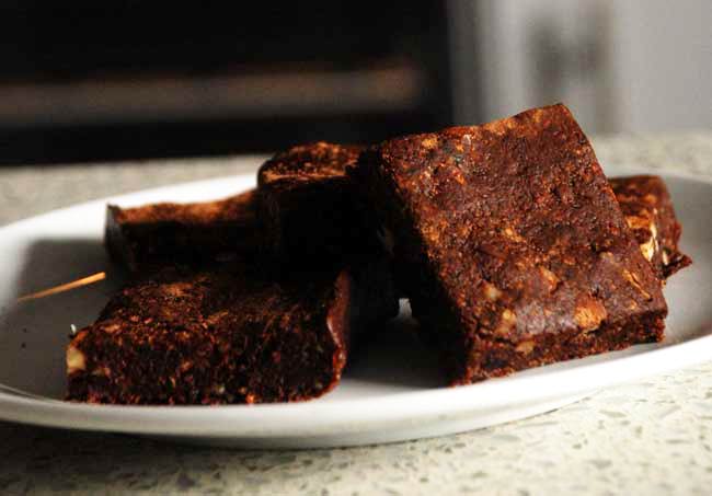 Raw grain free brownies