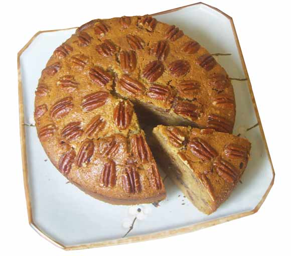Maple pecan cake