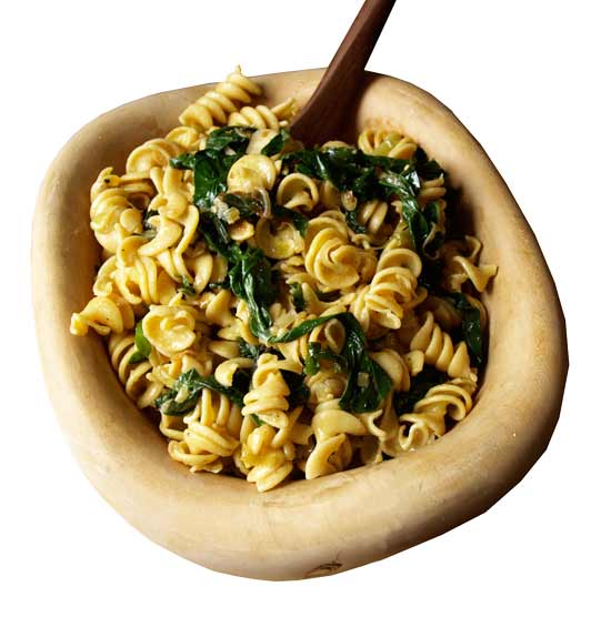 Fusilli with anchovies recipe