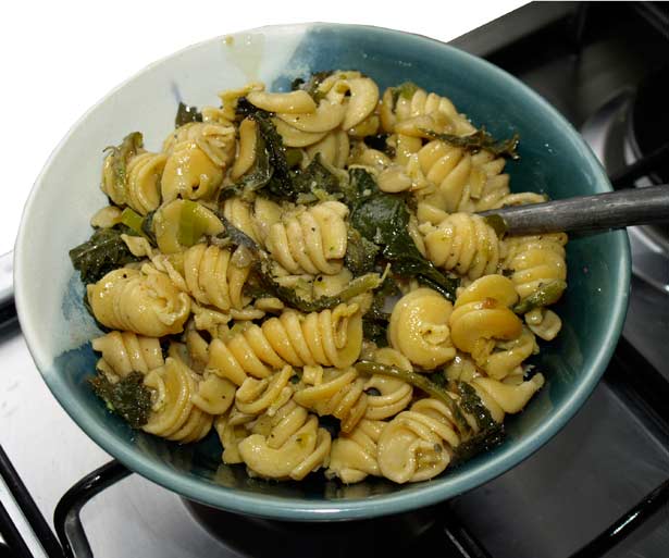 Pasta and greens