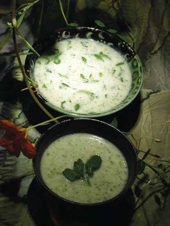 Celeriac adn watercress soup