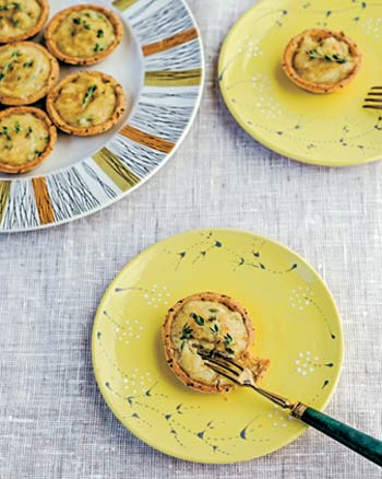 gluten free mini onion quiches