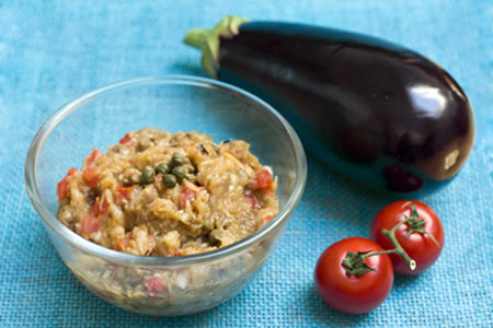 low FODMAP aubergine dip