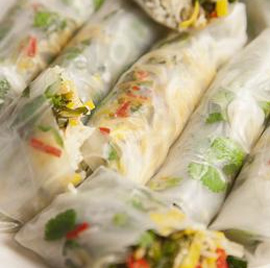 spring green rolls