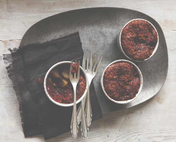 Choc and pear pudding